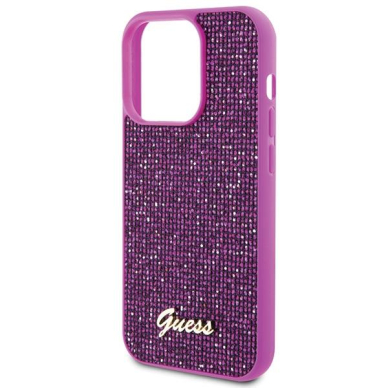 Dėklas Guess Disco Metal Script iPhone 15 Pro - Rožinis 5 Dėklas Guess Disco Metal Script iPhone 15 Pro - Rožinis 5