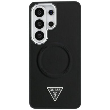 Samsung Galaxy S26 Ultra Guess Embossed Ring Triangle Logo MagSafe dėklas – juodas 2