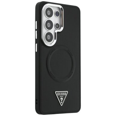 Samsung Galaxy S26 Ultra Guess Embossed Ring Triangle Logo MagSafe dėklas – juodas 3 Samsung Galaxy S26 Ultra Guess Embossed Ring Triangle Logo MagSafe dėklas – juodas 3