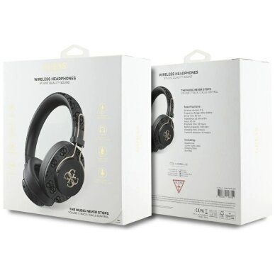 Belaidės ausinės Guess ENC Metal 4G Over-Ear – juodos 4 Belaidės ausinės Guess ENC Metal 4G Over-Ear – juodos 4