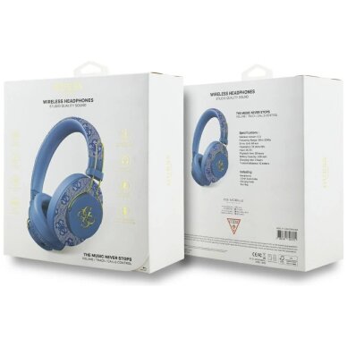 Belaidės ausinės Guess ENC Metal 4G Over-Ear – mėlynos 4 Belaidės ausinės Guess ENC Metal 4G Over-Ear – mėlynos 4