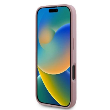 Guess Fixed Glitter Big 4G Dėklas skirtas iPhone 16 Plus 6.7&quot; - Rožinis 4