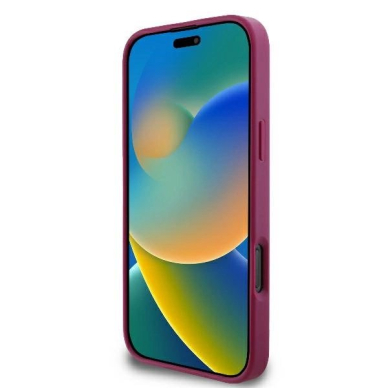 iPhone 16 Pro Max – Guess Fixed Glitter Big 4G dėklas - Violetinis 4