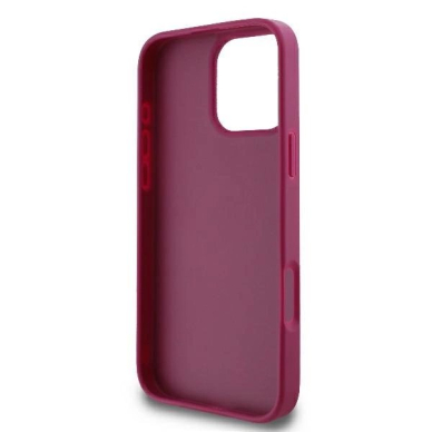 iPhone 16 Pro Max – Guess Fixed Glitter Big 4G dėklas - Violetinis 6