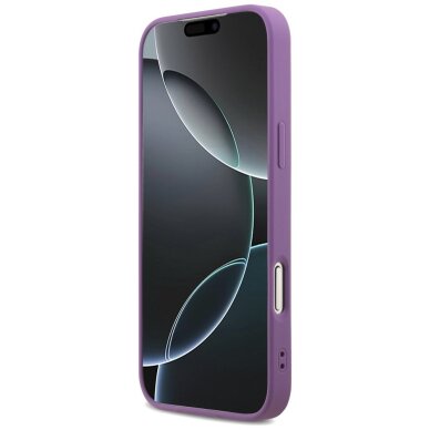 iPhone 17 Pro Max dėklas Guess Fixed Glitter Big 4G – violetinis 4