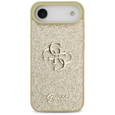 iPhone Air Guess Fixed Glitter Big 4G dėklas – auksinis 2 iPhone Air Guess Fixed Glitter Big 4G dėklas – auksinis 2