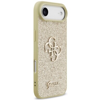 iPhone Air Guess Fixed Glitter Big 4G dėklas – auksinis 3 iPhone Air Guess Fixed Glitter Big 4G dėklas – auksinis 3