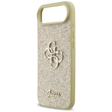 iPhone Air Guess Fixed Glitter Big 4G dėklas – auksinis 5