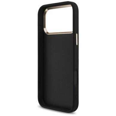 iPhone 17 Pro Max Guess Fixed Glitter Big 4G Metal Frame dėklas – juodas 6 iPhone 17 Pro Max Guess Fixed Glitter Big 4G Metal Frame dėklas – juodas 6