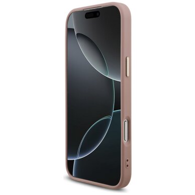 iPhone 17 Pro Max Guess Fixed Glitter Big 4G Metal Frame dėklas – rožinis 4 iPhone 17 Pro Max Guess Fixed Glitter Big 4G Metal Frame dėklas – rožinis 4