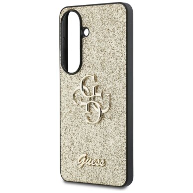 Samsung Galaxy S26 Guess Fixed Glitter Big 4G Metal Logo dėklas – auksinis 5