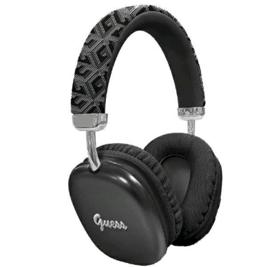 Ausinės Guess GCube Metallic Script Logo Bluetooth on-ear headphones - juodas Ausinės Guess GCube Metallic Script Logo Bluetooth on-ear headphones - juodas