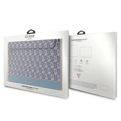 Originalus Guess dėklas GCube Stripesa 14" laptop - Mėlynas 3 Originalus Guess dėklas GCube Stripesa 14" laptop - Mėlynas 3