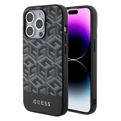 Originalus Guess dėklas GCube Stripes MagSafeiPhone 15 Pro Max - Juodas Originalus Guess dėklas GCube Stripes MagSafeiPhone 15 Pro Max - Juodas