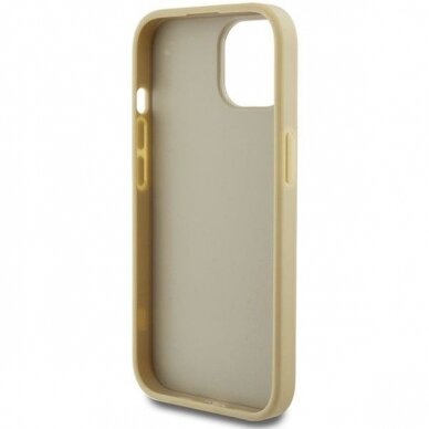 Dėklas Guess Glitter Script Big 4G   iPhone 15 - Auksinis 6 Dėklas Guess Glitter Script Big 4G   iPhone 15 - Auksinis 6