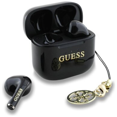 Belaidės ausinės Guess Glossy Effect Printed Classic Logo & Charm TWS – juodos 1 Belaidės ausinės Guess Glossy Effect Printed Classic Logo & Charm TWS – juodos 1