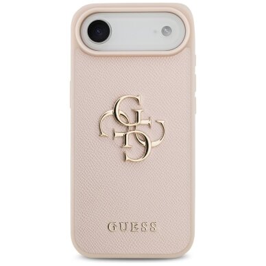 iPhone Air Guess Grained Big 4G & Classic Logo dėklas – rožinis 2