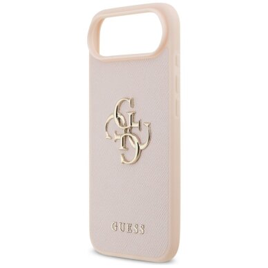 iPhone Air Guess Grained Big 4G & Classic Logo dėklas – rožinis 5