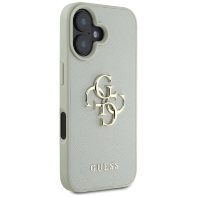 Guess Grained Big 4G Logo Small Classic Logo Dėklas skirtas iPhone 16 - Žalias 3 Guess Grained Big 4G Logo Small Classic Logo Dėklas skirtas iPhone 16 - Žalias 3