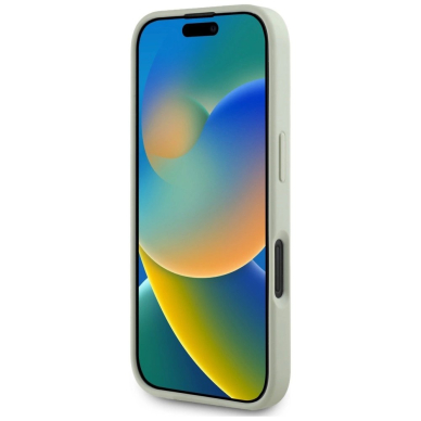 Guess Grained Big 4G Logo Small Classic Logo Dėklas skirtas iPhone 16 - Žalias 4