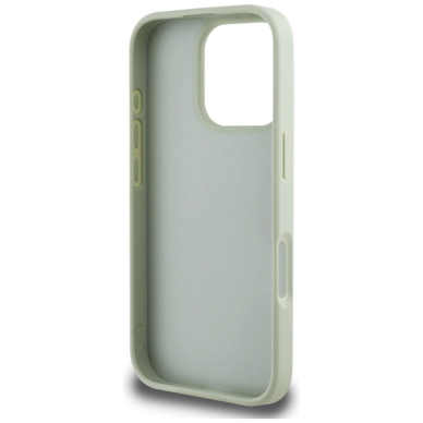 Guess Grained Big 4G Logo Small Classic Logo Dėklas skirtas iPhone 16 Pro - Žalias 6