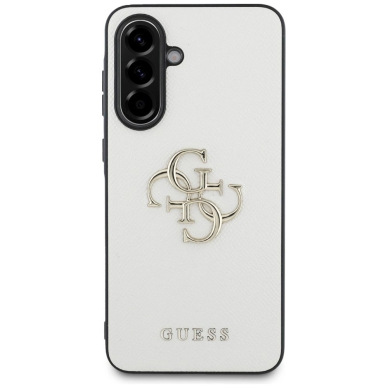 Guess Grained Big 4G Logo Small Classic Logo Dėklas skirtas Samsung Galaxy A56 - beige 1