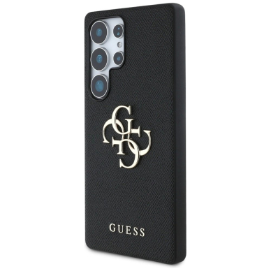 Guess Grained Big 4G Logo Small Classic Logo Dėklas Samsung Galaxy S25 Ultra Juodas 1 Guess Grained Big 4G Logo Small Classic Logo Dėklas Samsung Galaxy S25 Ultra Juodas 1