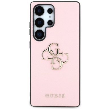 Guess Grained Big 4G Logo Small Classic Logo Dėklas Samsung Galaxy S25 Ultra Rožinis 2 Guess Grained Big 4G Logo Small Classic Logo Dėklas Samsung Galaxy S25 Ultra Rožinis 2