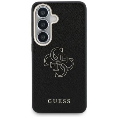 Samsung Galaxy S26+ Guess Grained Big 4G Metal Logo dėklas – juodas 2 Samsung Galaxy S26+ Guess Grained Big 4G Metal Logo dėklas – juodas 2
