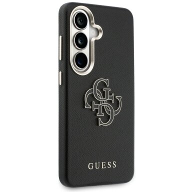 Samsung Galaxy S26+ Guess Grained Big 4G Metal Logo dėklas – juodas 3 Samsung Galaxy S26+ Guess Grained Big 4G Metal Logo dėklas – juodas 3