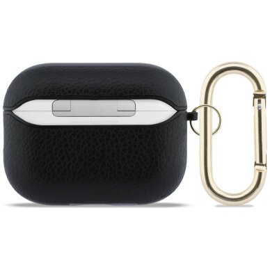 AirPods Pro 3 Guess Grained Classic Logo dėklas – juodas 1