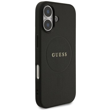 iPhone 17 Guess Grained Ring MagSafe dėklas – juodas 3 iPhone 17 Guess Grained Ring MagSafe dėklas – juodas 3