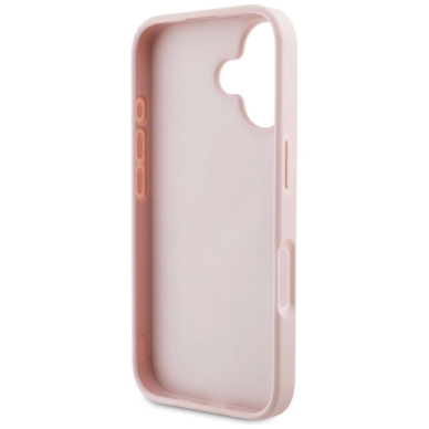 iPhone 16 Guess Grained Roses Big 4G logo dėklas - rožinis 6