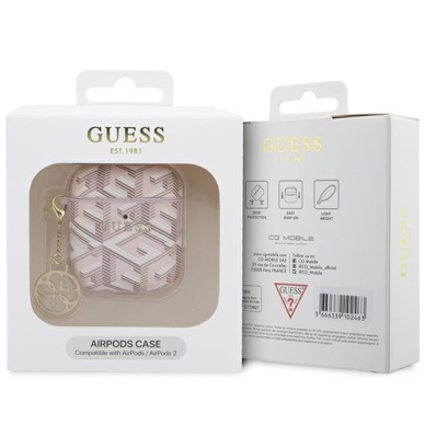 Originalus dėklas Guess GUA2PGCE4CP case skirta AirPods 1/2 - rožinis GCube Charm 2 Originalus dėklas Guess GUA2PGCE4CP case skirta AirPods 1/2 - rožinis GCube Charm 2