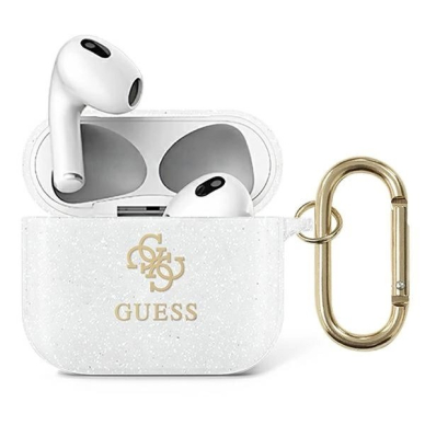Guess GUA3UCG4GT AirPods 3 cover Permatomas Glitter Collection