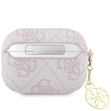 Dėklas ausinėms Guess 4G Charm Collection GUAP2G4GSMP AirPods Pro 2 Rožinis 1