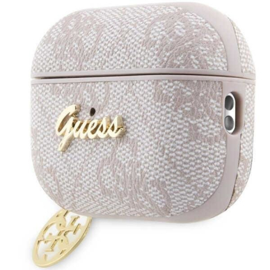 Dėklas ausinėms Guess 4G Charm Collection GUAP2G4GSMP AirPods Pro 2 Rožinis 2