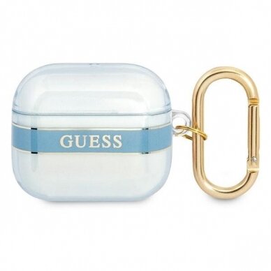 Dėklas Guess GUAPHHTSB AirPods Pro Mėlynas 2