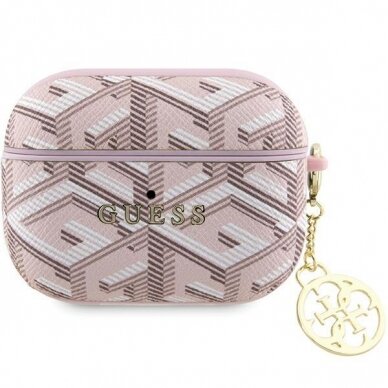 Originalus dėklas Guess GUAPPGCE4CP case skirta AirPods Pro - rožinis GCube Charm
