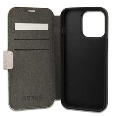 Guess GUBKP13X4GMGPI iPhone 13 Pro Max 6.7&quot; Rožinis/Rožinis book 4G Big Metal Logo 4
