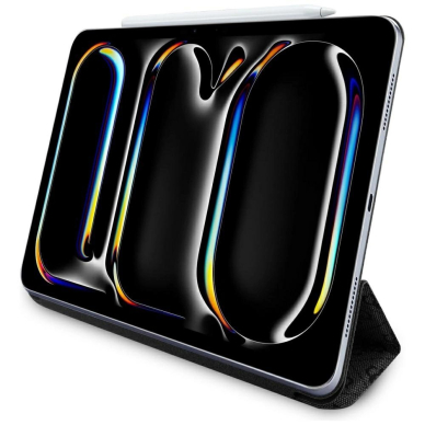 Guess GUFC13PM24PS4SGK iPad Pro 13&quot; 2024 Juodas/Juodas Magnetinis 4G Big Logo 4