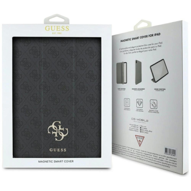 Guess GUFC13PM24PS4SGK iPad Pro 13&quot; 2024 Juodas/Juodas Magnetinis 4G Big Logo 5