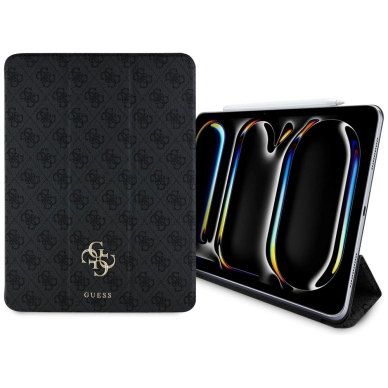 Guess GUFC13PM24PS4SGK iPad Pro 13" 2024 Juodas/Juodas Magnetinis 4G Big Logo Guess GUFC13PM24PS4SGK iPad Pro 13" 2024 Juodas/Juodas Magnetinis 4G Big Logo