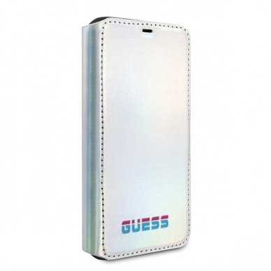 Originalus Atverčiamas Guess Dėklas Guflbkn65Bld Iphone 11 Pro Max Sidabrinis Iridescent 3