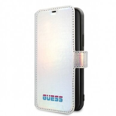 Originalus Atverčiamas Guess Dėklas Guflbkn65Bld Iphone 11 Pro Max Sidabrinis Iridescent Originalus Atverčiamas Guess Dėklas Guflbkn65Bld Iphone 11 Pro Max Sidabrinis Iridescent