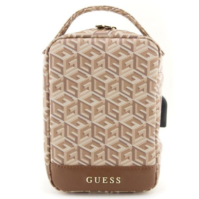 Originalus dėklas Guess GUHBHGCFSEW Organizer bag - Rudas GCube Stripe 1 Originalus dėklas Guess GUHBHGCFSEW Organizer bag - Rudas GCube Stripe 1