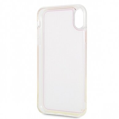 Guess GUHCI65GLCPI iPhone Xs Max różowy /pink hard case California Glow in the dark 3