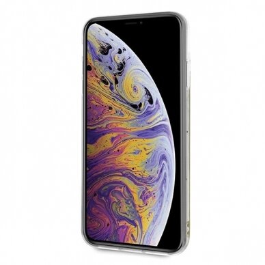 Guess GUHCI65GLCPI iPhone Xs Max różowy /pink hard case California Glow in the dark 5