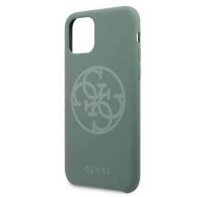 Originalus Guess Dėklas Guhcn58Ls4Gka Iphone 11 Pro Chaki Silicone 4G Tone On Tone  2