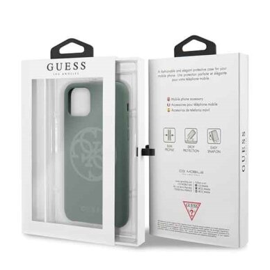 Originalus Guess Dėklas Guhcn58Ls4Gka Iphone 11 Pro Chaki Silicone 4G Tone On Tone  6